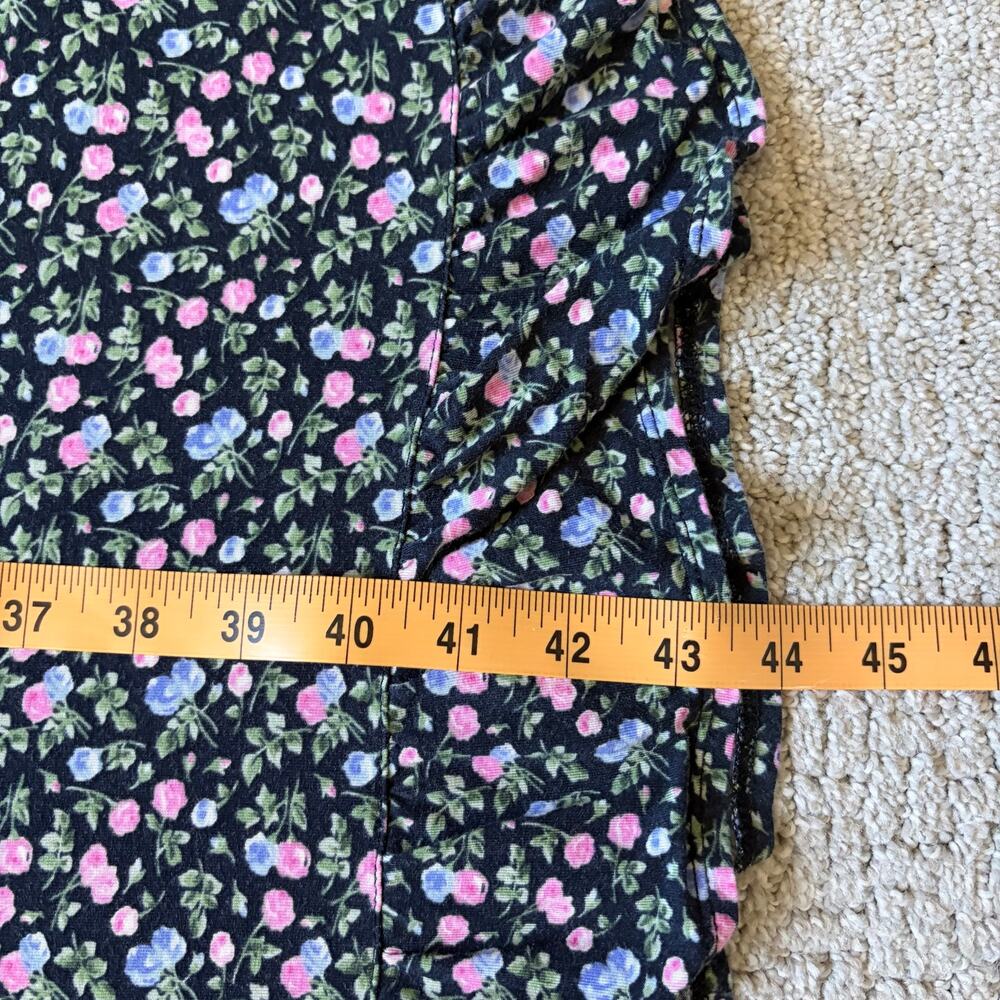 Eileen West Midnight Blossoms Modal Nightgown Size 2X Black Plus Size Pajama - Picture 9 of 9